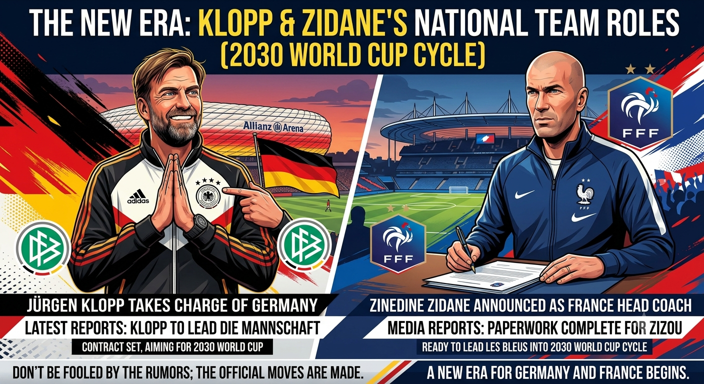 Jangan terkecoh oleh rumor soal Klopp dan Zidane